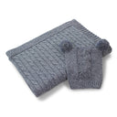 Sammi Cable Baby Blanket Pink