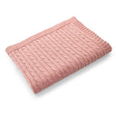Sammi Cable Baby Blanket Pink