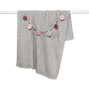 Sammi Cable Baby Blanket Pink