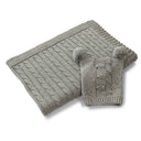 Sammi Cable Baby Blanket Pink