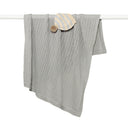 Bailey Pointelle Baby Stroller Blanket - Grey