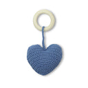 Heart Baby Teether - Cotton and Wood