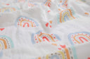 Rainbow Bamboo Cotton Muslin Baby Swaddle/Wrap