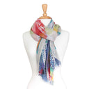 Valda Chevron Pure Silk Scarf in A