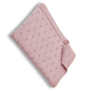 Classic Heirloom Pointelle Baby Blanket Musk
