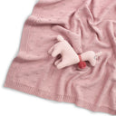 Classic Heirloom Pointelle Baby Blanket Musk