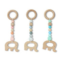 Elephant Baby Teether - Sustainable Wood and Silicone