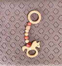 Rocking Horse Baby Teether Sustainable Wood and Silicone