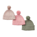Peppi Baby Hat Soft Cotton Rib Knit with Pompom