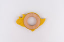 Dinosaur Baby Teether - Silicone and Wood