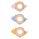 Dinosaur Baby Teether - Silicone and Wood