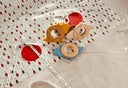 Dinosaur Baby Teether - Silicone and Wood