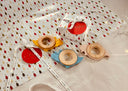 Dinosaur Baby Teether - Silicone and Wood