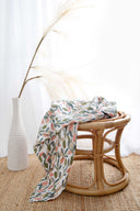Flora Muslin Wrap - Super Soft Bamboo Cotton