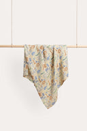 Safari Bamboo Cotton Muslin Wrap in Soft Yellow – alternate view