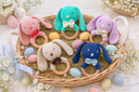 Floppy Baby Bunny Teether Rattle
