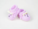 Tilly Bear Baby Bootees Hand Crocheted Cotton