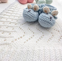Tilly Bear Baby Bootees Hand Crocheted Cotton
