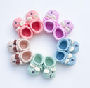 Tilly Bear Baby Bootees Hand Crocheted Cotton