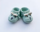 Tilly Bear Baby Bootees Hand Crocheted Cotton