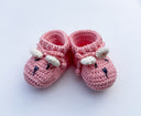 Tilly Bear Baby Bootees Hand Crocheted Cotton