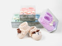 Tilly Bear Baby Bootees Hand Crocheted Cotton