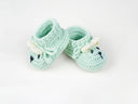 Tilly Bear Baby Bootees Hand Crocheted Cotton