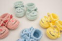 YetiTot Cute Monster Baby Bootees Hand Crocheted Cotton