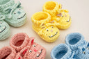 YetiTot Cute Monster Baby Bootees Hand Crocheted Cotton