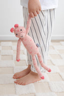 Sabu Hand-Crocheted Cotton Snow Leopard Toy With Rattle