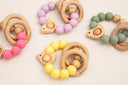 Chirpy Wooden and Silicone Baby Teether