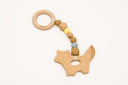 Zorro Fox Wooden Silicone Baby Teether