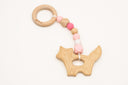 Zorro Fox Wooden Silicone Baby Teether