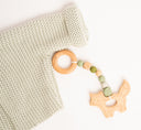 Zorro Fox Wooden Silicone Baby Teether