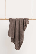 Mica Pure Cotton Multi-Purpose Knit Baby Blanket in Chocolate