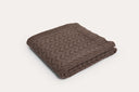Mica Pure Cotton Multi-Purpose Knit Baby Blanket in Chocolate – alternate view