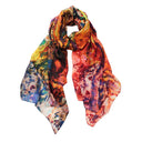 Kelly Paisley Pure Silk Scarf Gold in Gold