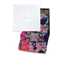 Fleur Hand-Printed Merino Wool Silk Scarf in Gift Boxed