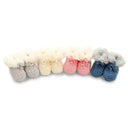 Pookie Fur Trim Bootees Ivory in Ivory