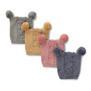 Cubbie Baby Hat - Cotton Cable Knit with Pompom