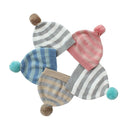 Mason Stripe Baby Hat Cotton Knit with Pompom