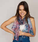 Adele Paisley Pure Silk Scarf