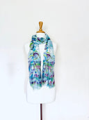Fizz Abstract Bubble Print Linen Modal Scarf