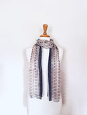 Lila Polka Dots Pure Silk Scarf Monochrome in Monochrome