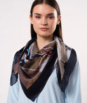 Daisy Floral Pure Silk Square