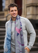 Harmony Hand-printed Pure Wool Scarf in M