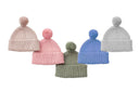 Peppi Baby Hat Soft Cotton Rib Knit with Pompom