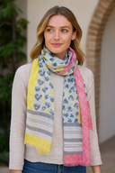 Hearts Hand Woven Pure Cotton Scarf