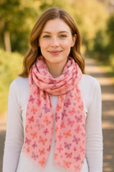 Butterfly Pure Cotton Twill Scarf