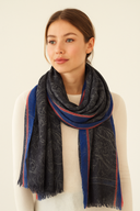 Como Jacquard Australian Merino Woolmark Scarf